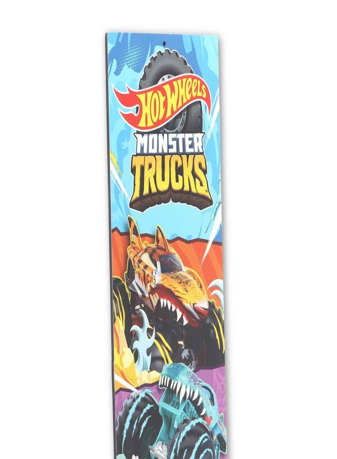 Open Road Brands Hot Wheels Monster Trucks Vertical Metal Sign - Fun Hot Wheels Wall Decor for Kids' Bedroom or Play Room - Image 4